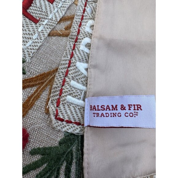 Christmas Table Runner Ribbon Embroidery Appliqué Christmas Tree By Balsam Fir - Picture 3 of 7